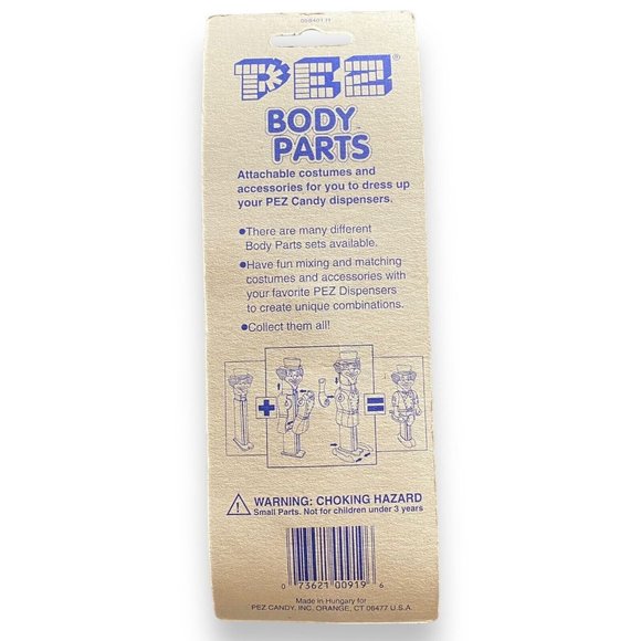 PEZ Dispenser Accessories Body Parts Attachable Costume Knight Vintage 1990s NOS - Picture 7 of 7